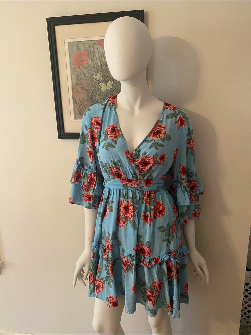 {Petal & Pup} Floral Dress with Ruffles